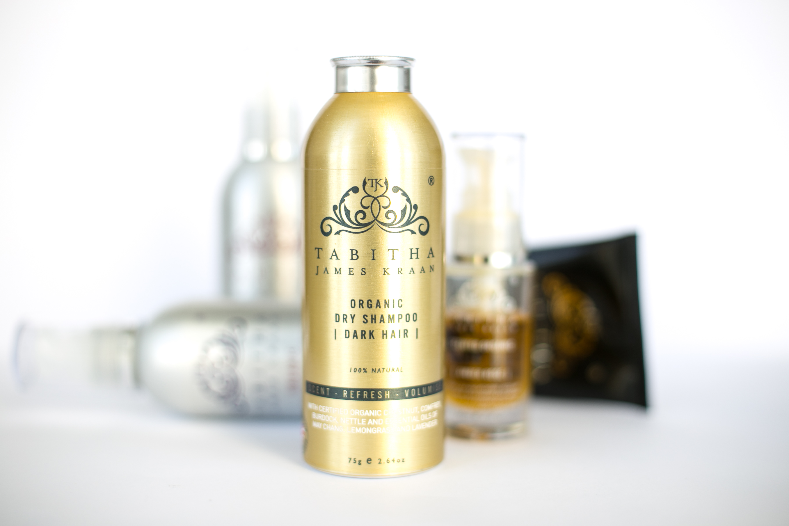 Review of Tabitha James Kraan Organic Dry Shampoo for Dark Hair